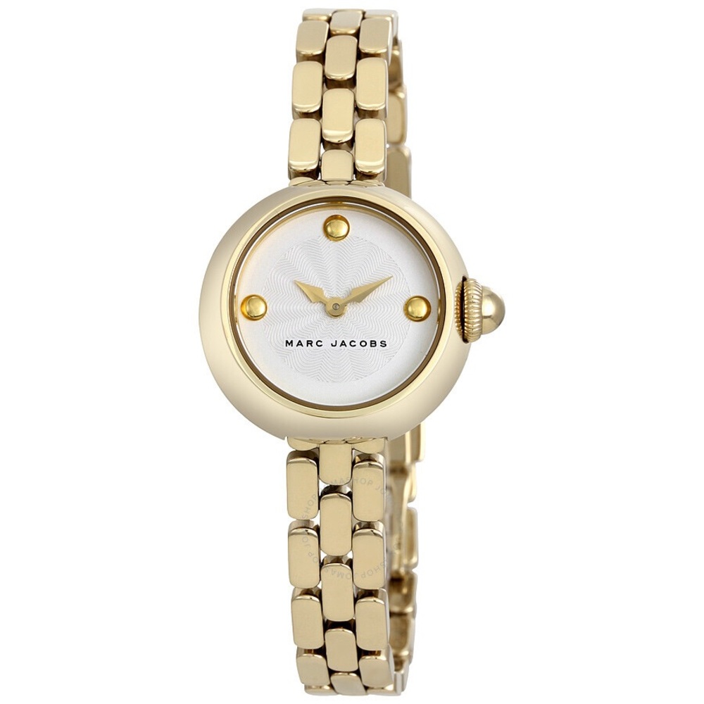 Marc Jacobs Courtney gold watch white faces